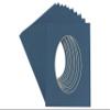 6x9 Mat Bevel Cut for 4x6 Photos - Precut Steel Blue Oval Shaped Photo Mat Board Opening - Acid Free Matte to Protect Your Pictures - Bevel Cut for Family Photos, Pack of 25 Matboards view 1