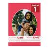 12x16 Mat Bevel Cut for 10x12 Photos - Precut Cardinal Red Oval Shaped Photo Mat Board Opening - Acid Free Matte to Protect Your Pictures - Bevel Cut for Family Photos, Pack of 1 Matboard view 1