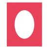 12x16 Mat Bevel Cut for 10x12 Photos - Precut Cardinal Red Oval Shaped Photo Mat Board Opening - Acid Free Matte to Protect Your Pictures - Bevel Cut for Family Photos, Pack of 1 Matboard view 3