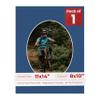11x14 Mat Bevel Cut for 8x10 Photos - Precut Bottle Blue Oval Shaped Photo Mat Board Opening - Acid Free Matte to Protect Your Pictures - Bevel Cut for Family Photos, Pack of 1 Matboard view 1
