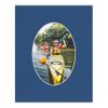 11x14 Mat Bevel Cut for 8x10 Photos - Precut Bottle Blue Oval Shaped Photo Mat Board Opening - Acid Free Matte to Protect Your Pictures - Bevel Cut for Family Photos, Pack of 1 Matboard view 4