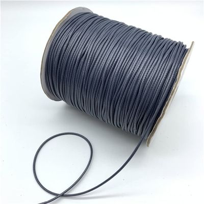 HZLXF1 0.5mm 0.8mm 1mm 1.5mm 2mm Grey Waxed Cotton Cord Waxed Thread Cord String Strap Necklace Rope for Jewelry Making (Color : 1, Size : 1mm 10yards)