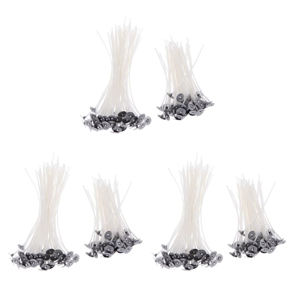 Uonlytech 450pcs Stable Burn Easy Handling Pre-Waxed Candle Wicks for Candle Making Projects