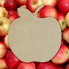 Wooden Apple Craft Shape, Classroom Art Unfinished Wood Craft, DIY Apple Ornament Cutout view 3