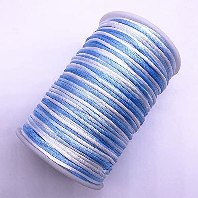 HZLXF1 5yards/lot 2.0mm Colorful Line Cord Silk Satin Cord Nylon Cord for DIY String Necklace Bracelets (Color : 02)