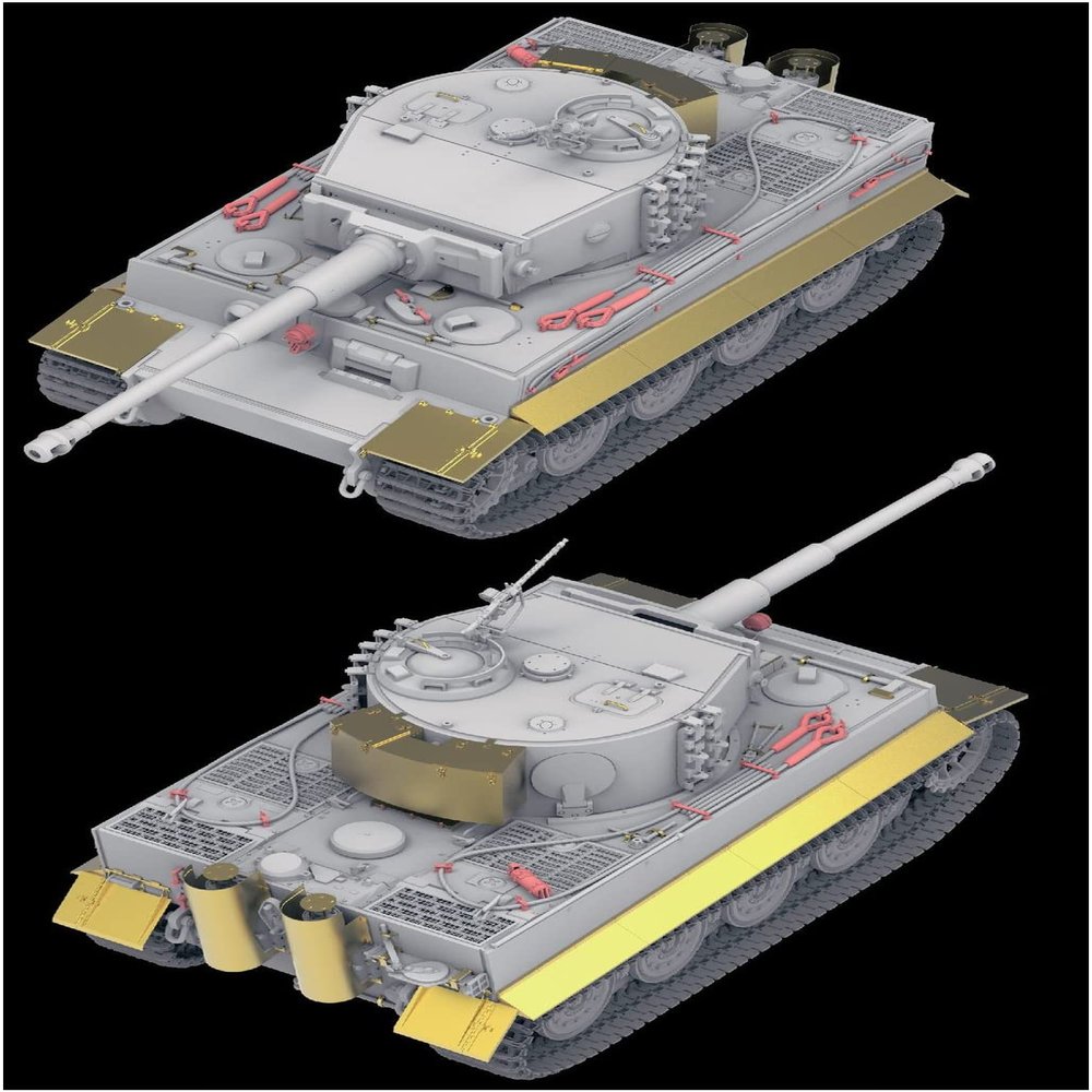 Ryefield Model RFM2053 1/35 Tiger 1 E-Type Late Model Upgrade Parts Set (for RFM5080) Plastic Model Parts