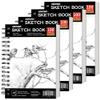 FIXSMITH 5.5"X8.5" Sketch Book | 400 Sheets (68 lb/100gsm) Sketchbook |Acid Free Drawing Paper | Spiral Bound Artist Sketch Pad | for Kids, Beginners, Artists & Professionals | Bright White view 1