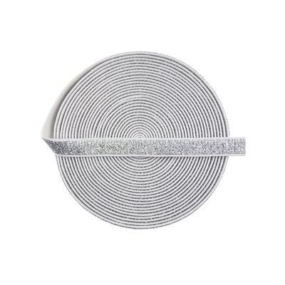 Bristlegrass Elastic Band for Sewing, 3/8 Inch 12 Yard Silver Knit Wide Elastic for Sewing Elastic Ribbon and Pants Waist, High Elasticity DIY Elastic Bands (12Y 3/8" Silver)