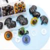 ARTCXC 120Pieces 11/23/26.5mm Safety Eyes and Nose Set with Washers For Crafts,11/23mm 5Colors Sun Style Safety Eyes Plastic Crochet Eyes and 26.5mm Black Safety Nose Dog Nose with Washers for DIY view 3