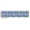 Ambesonne Floral Faux Suede Fabric by The Yard, Sketch of Chrysanthemums with Buds and Leaves, for Indoor Outdoor DIY Projects Upholstery, 5 Yards, Blue Grey Slate Blue view 4