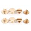 Brass Screw, 10 Sets Screw Rivets for Leather, Chicago Screws 5mm 6.5mm 8mm Optional, Brass Button Leather Screw Fasteners for Leather Rivet Belt(5mm) view 2