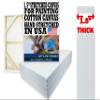 Stretched Canvas for Painting 8x24 20PK 1.5" 13 Oz. 8x24 Canvas Value Pack.Large Stretched Cotton Blank Canvas for Painting. 8 x 24 Canvases Bulk XL Rectangle Universal Triple Primed for Paint&Sip view 1