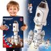 BLOONSY Rocket Ship Toys for Kids | Space Shuttle Toys Model with Astronaut Figures | Space Toys for Kids 3 5 8 10 Years Old view 1