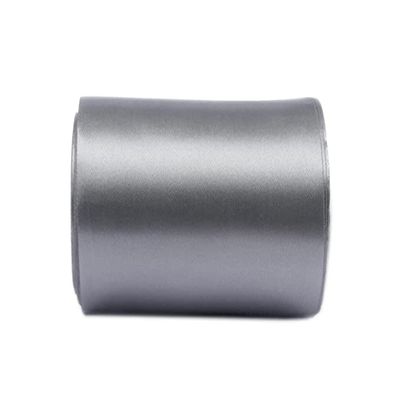 YYCRAFT 3 Inch Wide Satin Ribbon Satin Fabric Spool for Grand Opening Cutting Ceremony Wedding Birthday Party Decoration Gift Craft (50 Yards,Silver)
