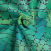 Ambesonne Alligator Faux Suede Fabric by The Yard, Exotic Crocodile Snakeskin Abstract Pattern Graphic Animal Print, for Indoor Outdoor DIY Projects Upholstery, 3 Yards, Teal Sea Green and Black view 3