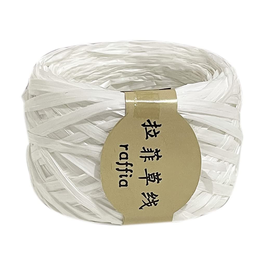 109yard Raffia Twine Craft Matte Raffia Paper String Packing Ribbon, Paper Ribbon for Gift Packing and Wrapping, DIY Craft, Holiday Decoration