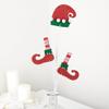 Group of 2 Whimsical Elf Hat and Boots Stems for Christmas Decorations and Holiday Arrangements by Factory Direct Craft view 1