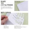 HTVRONT White Glitter HTV Vinyl - 10" x 8ft Heat Transfer Vinyl for T Shirts, Glitter Iron on Vinyl Compatible with Cricut Cutting Machine - Easy to Use for Custom T Shirts Design (White Glitter) view 2