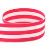 7/8" Wide Striped Ribbon, Grosgrain Ribbon, 7/8 Inch Ribbon, Taffy Striped Grosgrain Ribbon for Decoration 100 Yards A | #AA138RK (Hot Pink White) view 1