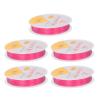 HARFINGTON 5pcs Elastic Beading Cord for Bracelet 0.6mm Stretchy String 33ft TPU Elastic String for Jewelry Making, Necklaces, Beading, Pink view 1