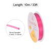 HARFINGTON 5pcs Elastic Beading Cord for Bracelet 0.6mm Stretchy String 33ft TPU Elastic String for Jewelry Making, Necklaces, Beading, Pink view 2