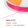 HARFINGTON 5pcs Elastic Beading Cord for Bracelet 0.6mm Stretchy String 33ft TPU Elastic String for Jewelry Making, Necklaces, Beading, Pink view 4