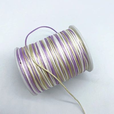 HZLXF1 1.0mm Colorful Line Cord Silk Satin Cord Nylon Cord DIY String Necklace Bracelets Cord (Color : 11, Size : (10yards))