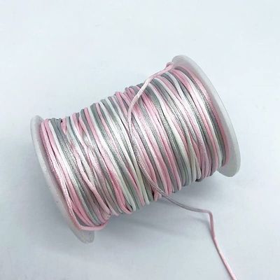 HZLXF1 1.0mm Colorful Line Cord Silk Satin Cord Nylon Cord DIY String Necklace Bracelets Cord (Color : 10, Size : (100yards))