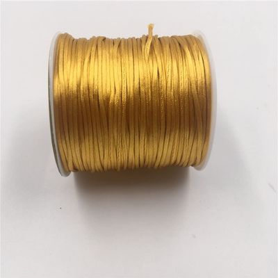 HZLXF1 1MM Old Gold Cord Strong Braided Silk Satin Nylon Rope Suitable for DIY Making Knitting Hand String (Color : 093, Size : 50 Meters Roll)