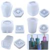 Diarypiece Aromatherapy Bottle Silicone Mold, Lotion Bottle Soap Dispenser Storage Resin UV Epoxy Mould view 2