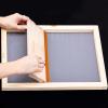 Caydo 4 Pieces 4 Size Screen Printing Frame with 110 Mesh for Screen Printing Beginners and Kids, 9 x 5.1 Inch, 10.6 x 6.7 Inch, 12.2 x 8.2 Inch, 14 x 10 Inch view 3