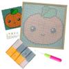 Yglnden Latch Hook Kit DIY Throw Cover Crochet Needlework Printed Canvas Decor for Adults (Orange:30x30cm/12 X12) view 2