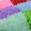 10Meters Fluffy Turkey Feathers for Crafts Ribbon Feather Trim Fringe Feather Dancer Carnival Costumes Wedding Decoration Plumas view 4
