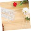 Yardwe Adjustable Iron Floral Wires 100pcs White Wire Stems for DIY Florist for Shop Lightweight view 4