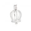 925 Sterling Silver Charm Pendant for 4-9mm Pearls and Gemstones Pendant Mounting for DIY Necklace Jewelry Making (Platina Color) view 1