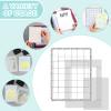 Sticky Non-Slip Flexible Gridded Stamp Mats Grid Sheets 2 PCS Low Stick Mat and 1 Blending Buddy Set,Laser Template with Stuckable Hole,Multi-Use Tack Adhesived Sheet Scrapbooking Craft Accessory view 4