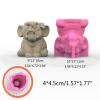 Elephant Planter Silicone Mold Flower Pot Concrete Mold Animal Statue Cement Gypsum Mold Flower Vase Epoxy Casting Mold Succulent Planter Mold Silicone view 3