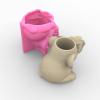 Elephant Planter Silicone Mold Flower Pot Concrete Mold Animal Statue Cement Gypsum Mold Flower Vase Epoxy Casting Mold Succulent Planter Mold Silicone view 4