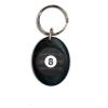 SIMPLE KITCHEN MEALS Black Oval Custom Logo Both Sides Keychain Ring Fob Each For 8 POOL BALL BW GUQ Model-PYT-8888-12 view 1