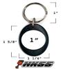 SIMPLE KITCHEN MEALS Black Oval Custom Logo Both Sides Keychain Ring Fob Each For 8 POOL BALL BW GUQ Model-PYT-8888-12 view 2