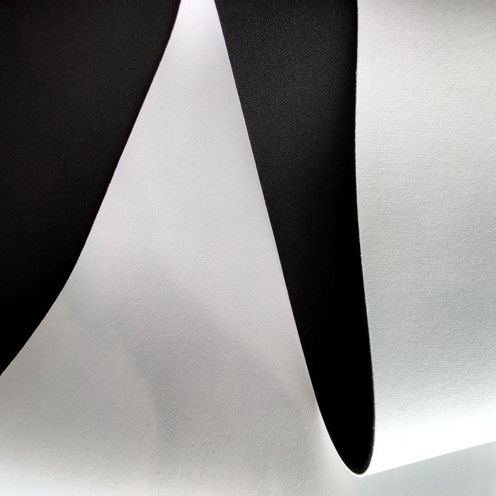 2mm White Neoprene Fabric, Scuba Wetsuit Material, Fabric for Sublimation Printing, Thin Foam Rubber Sheets (White, 1' x 4')