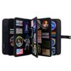 HUHYNN Patch Display Holder, Flip-Page Patch Booklet Organizer for Hook & Loop Patch Collections, 3-Ring Patch Display Binder with 5 Patch Holder Panels(Bag Only) (Black) view 1