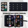 HUHYNN Patch Display Holder, Flip-Page Patch Booklet Organizer for Hook & Loop Patch Collections, 3-Ring Patch Display Binder with 5 Patch Holder Panels(Bag Only) (Black) view 2
