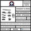 Hose Kit #FS4000-Kit ORFS Hydraulic O-Ring Face Seal Kit (155 pcs, Buna-N, 1/4" to 1-1/2" Sizes, High-Pressure Seals) view 4