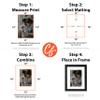 Craig Frames B402 Pre-Cut Mat Board for 20x20 Print, 24x24, White view 2