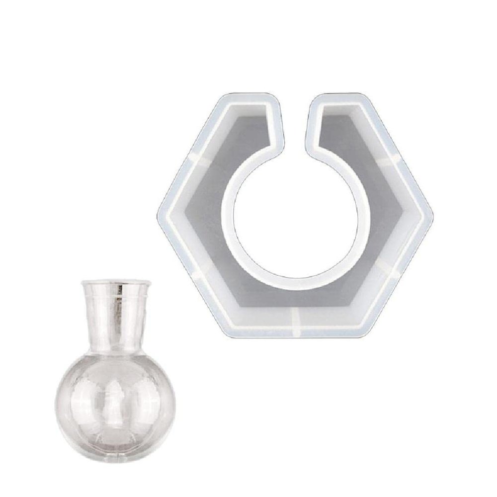 Resin Silicone Molds for Vase Plant Propagation Station Round Shaped Epoxy Resin Molds for Hydroponic Flower Holder Bud vase Silicone Mold