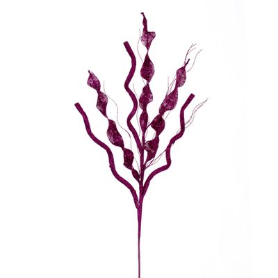 Vickerman 34" Fuchsia Multi Spiral Glitter Spray, 4 per Bag.