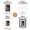 Craig Frames B461 Pre-Cut Mat Board for 18x24 Print, 22x28, Crisp White view 2