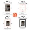 Craig Frames B133 Pre-Cut Mat Board for 8x10 Print, 10x12, Seashell White view 2