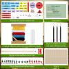 Eaasty 47 Pcs/1 Set Terrain Model Kit, Army Military Land Navigation Kit Military Terrain Model Briefing Set for Ranger Latoon Squad Leader Platoon SGT Platoon Squad TMK, or OCS SUT ROTC view 2